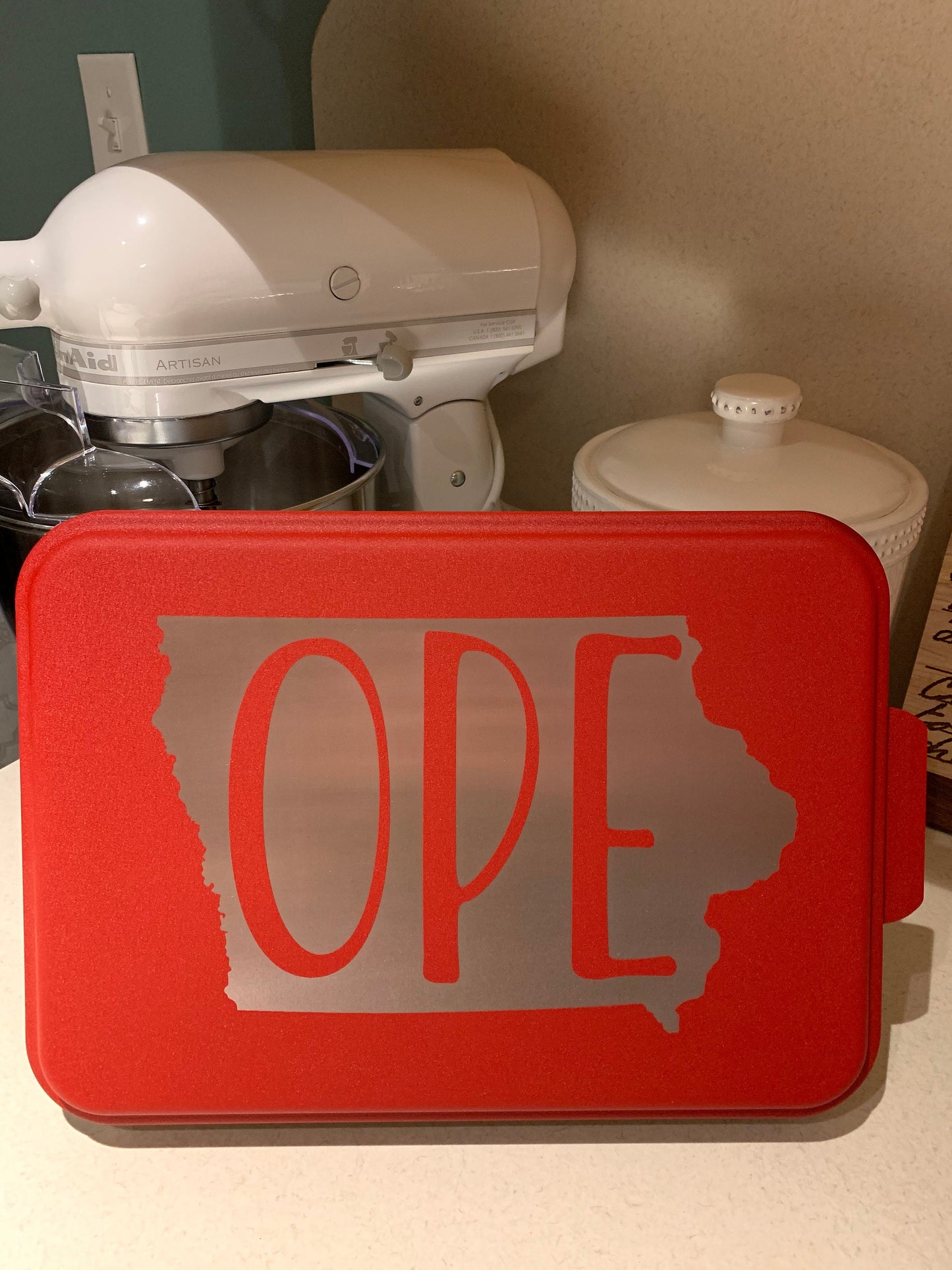 Ope Iowa Cake Pan Engraved